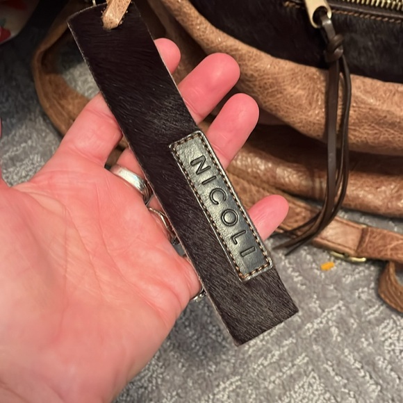 Nicoli Brown Leather and Dark Brown Women's Bag - Picture 2 of 9